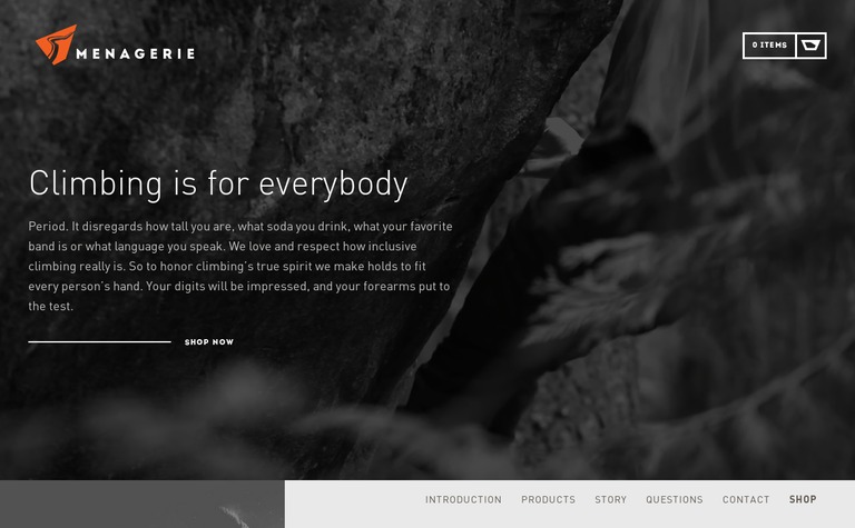 Web Design Inspiration - Menagerie