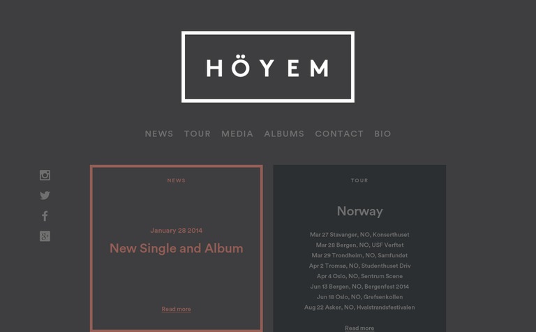 Web Design Inspiration - Sivert Høyem