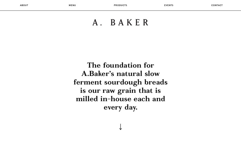 Web Design Inspiration - A. Baker