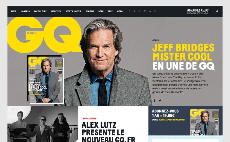 Web Design Inspiration - GQ — France