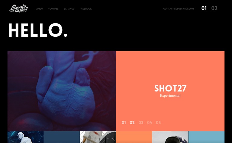 Web Design Inspiration - Glossyrey