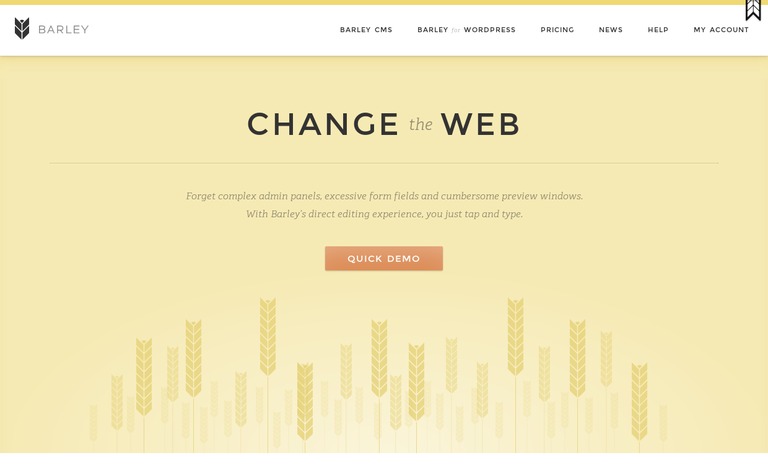 Web Design Inspiration - Barley