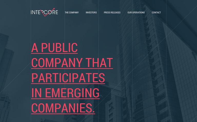 Web Design Inspiration - Intercore