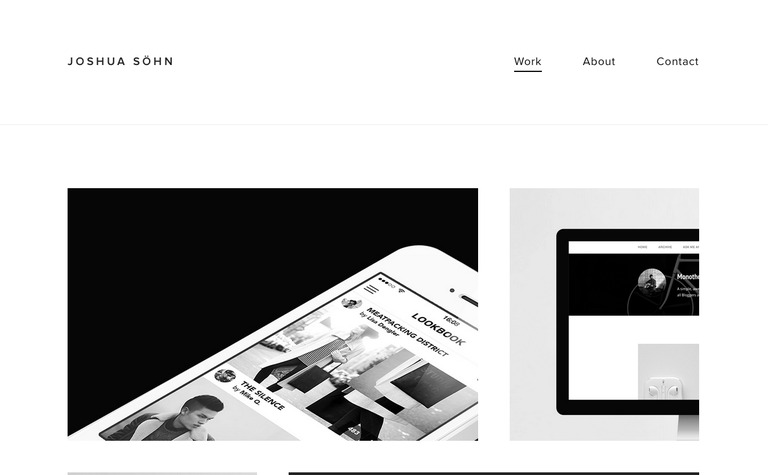 Web Design Inspiration - Joshua Söhn