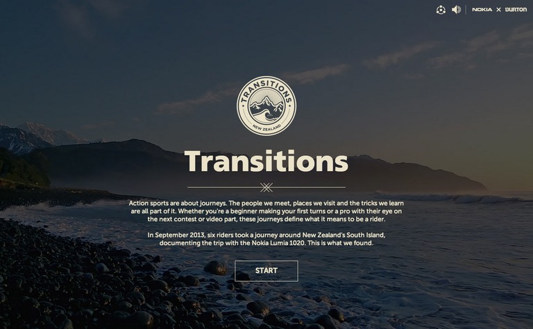 Web Design Inspiration - Nokia Transitions