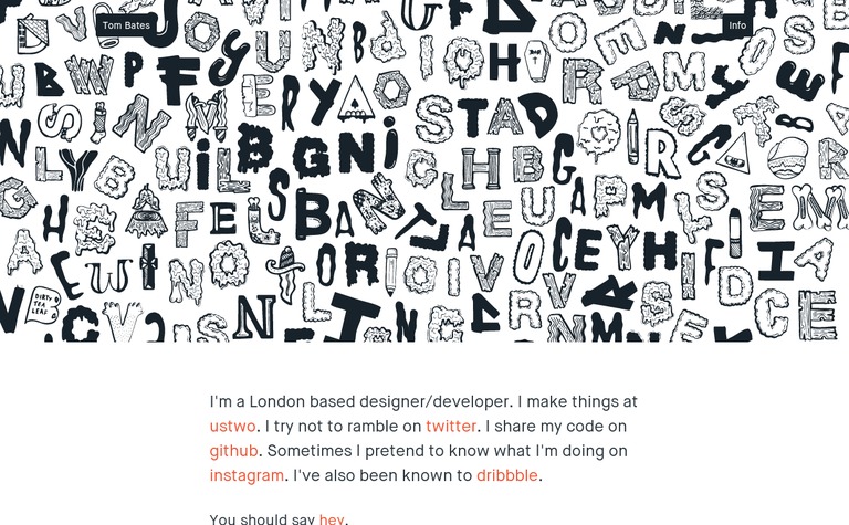 Web Design Inspiration - Tom Bates