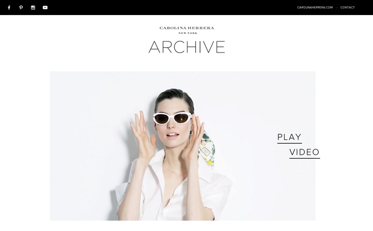 Web Design Inspiration - Carolina Herrera