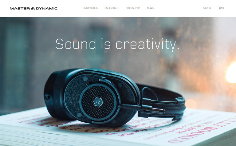 Web Design Inspiration - Master and Dynamic