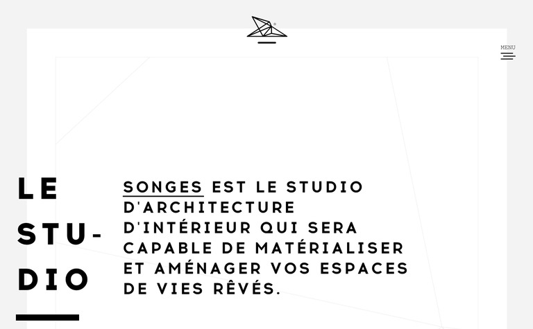 Web Design Inspiration - Studio Songes