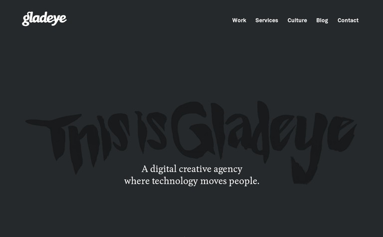 Web Design Inspiration - Gladeye