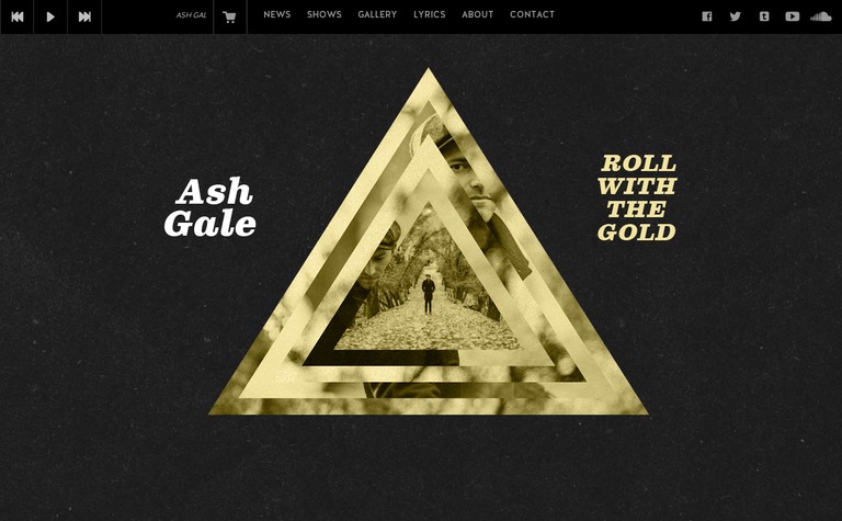 Web Design Inspiration - Ash Gale