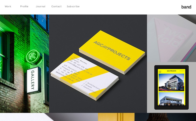 Web Design Inspiration - Band