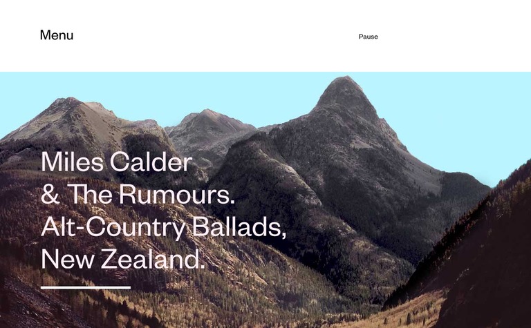 Web Design Inspiration - Miles Calder