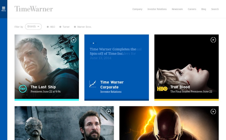 Web Design Inspiration - Time Warner Inc.
