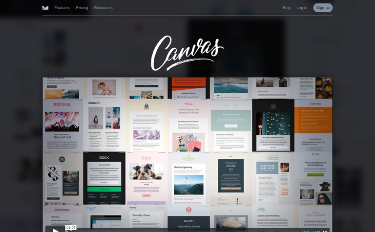 Web Design Inspiration - Canvas