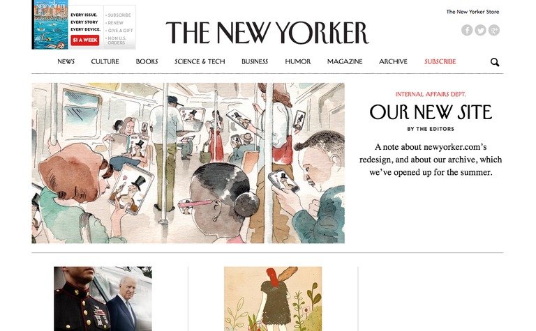 Web Design Inspiration - The New Yorker