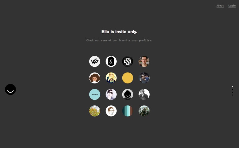 Web Design Inspiration - Ello