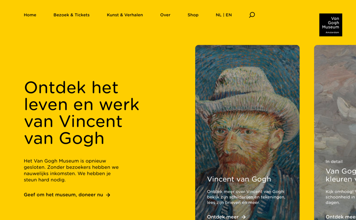 Web Design Inspiration - Van Gogh Museum