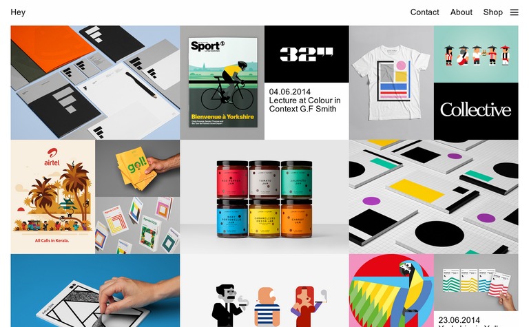 Web Design Inspiration - Hey