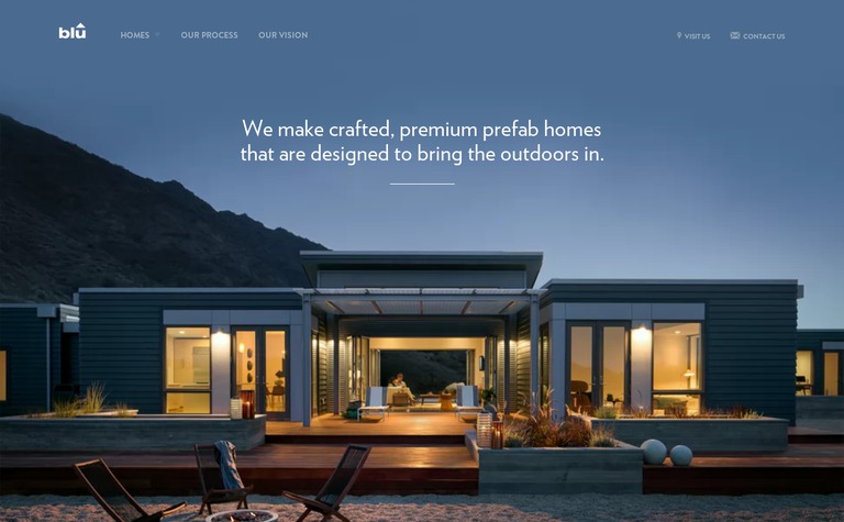 Web Design Inspiration - Blu Homes