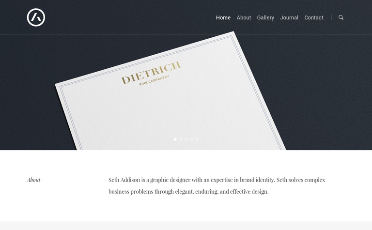 Web Design Inspiration - Seth Addison