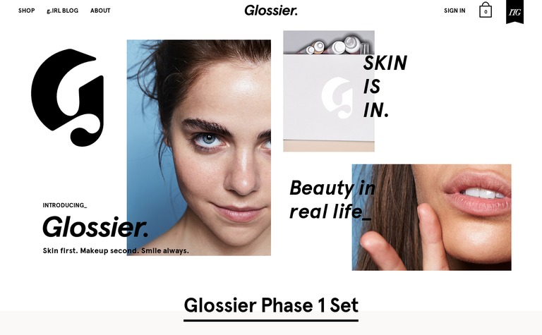 Web Design Inspiration - Glossier