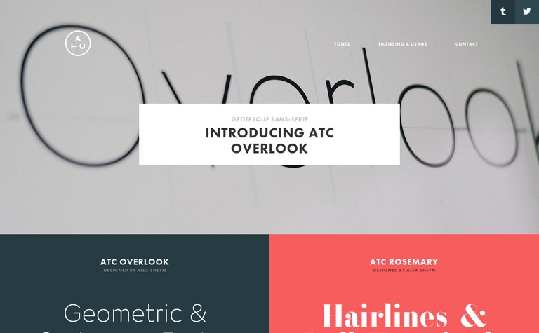 Web Design Inspiration - Avondale Type Co.