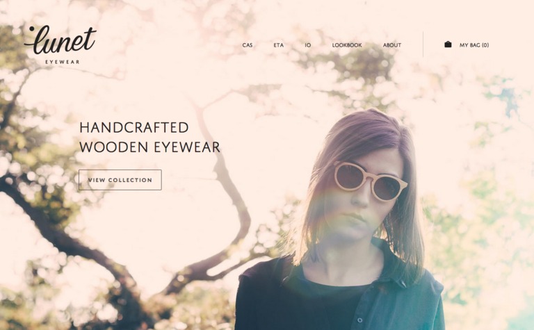 Web Design Inspiration - Lunet Eyewear