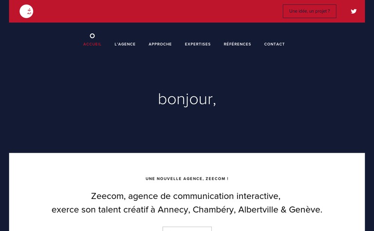 Web Design Inspiration - Zeecom