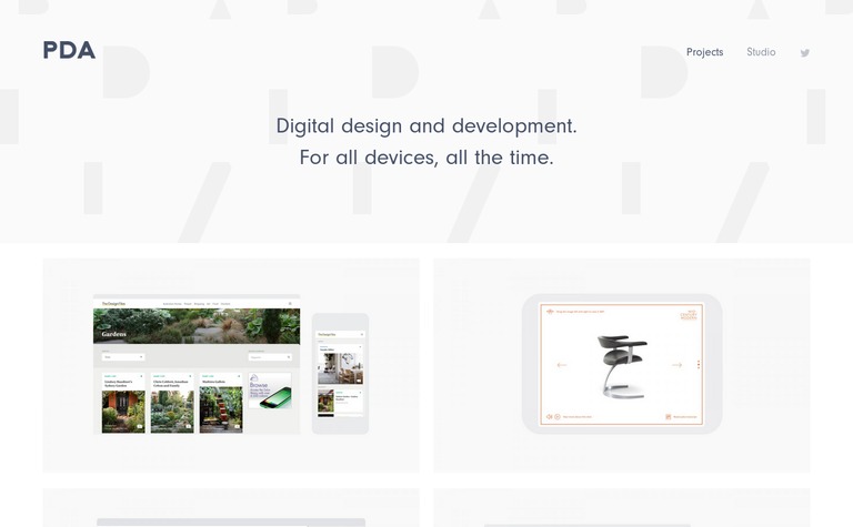 Web Design Inspiration - PDA