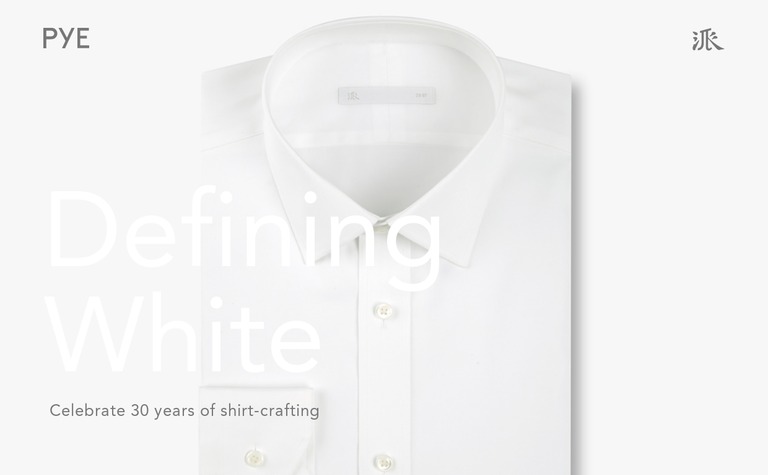 Web Design Inspiration - PYE — Defining White