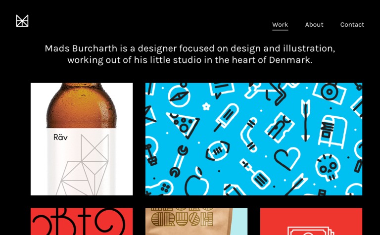 Web Design Inspiration - Mads Burcharth