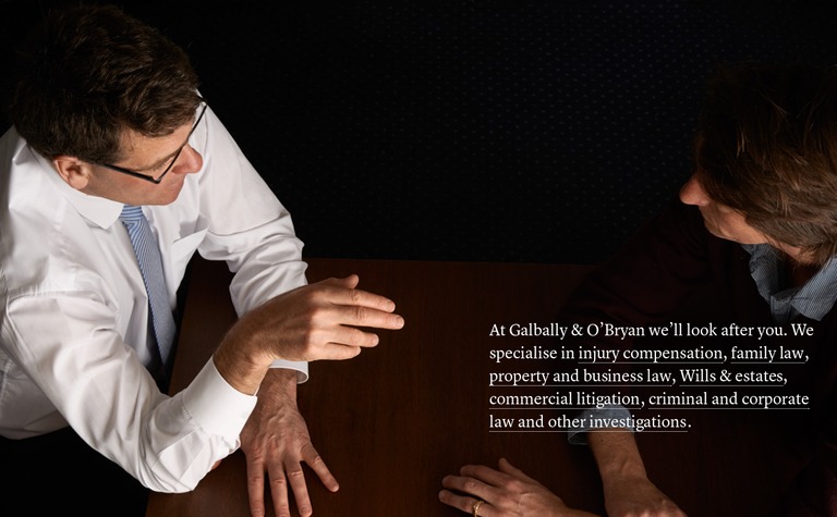 Web Design Inspiration - Galbally & O’Bryan Lawyers