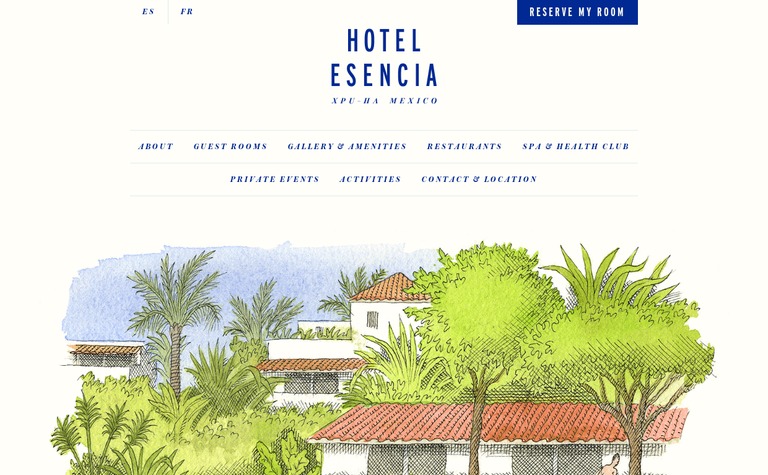 Web Design Inspiration - Hotel Esencia