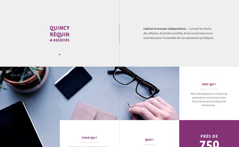 Web Design Inspiration - Quincy Réquin & Associés