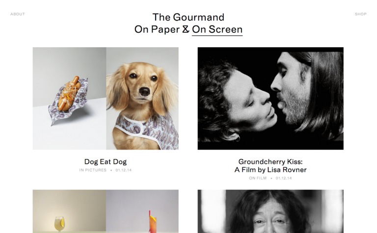 Web Design Inspiration - The Gourmand