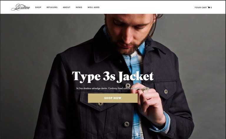 Web Design Inspiration - 3sixteen