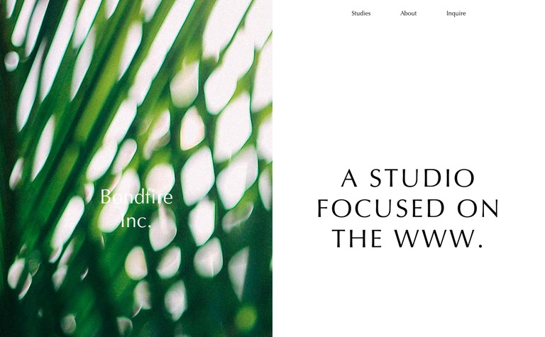 Web Design Inspiration - Bondfire Inc.