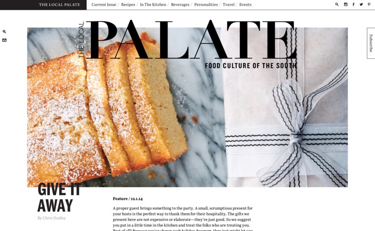 Web Design Inspiration - The Local Palate