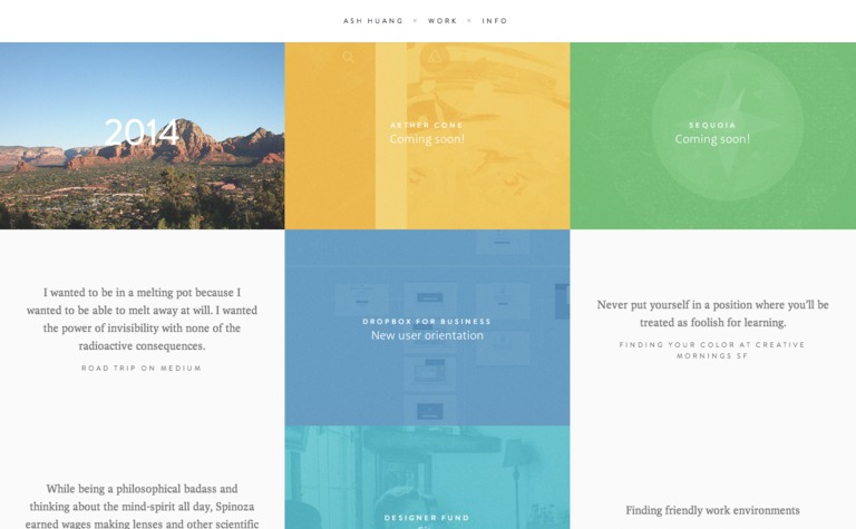 Web Design Inspiration - Ash Huang