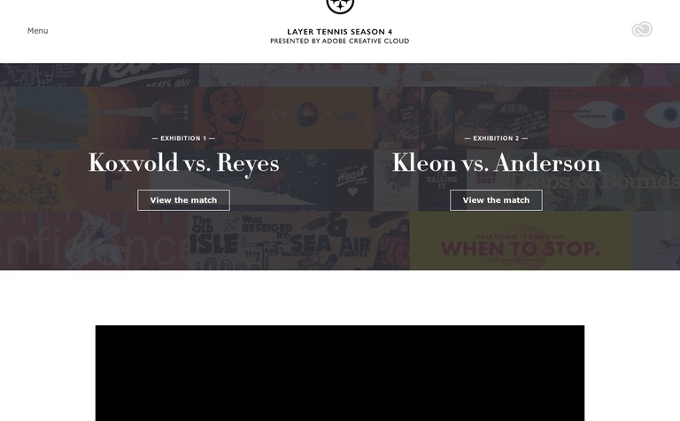 Web Design Inspiration - Layer Tennis