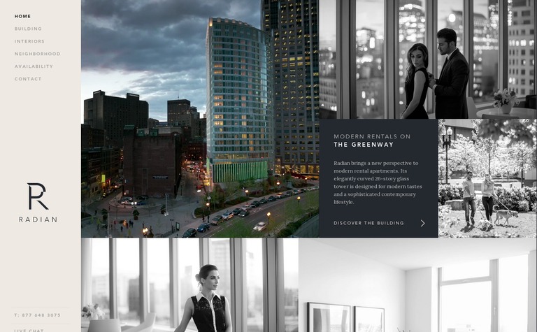 Web Design Inspiration - Radian Boston