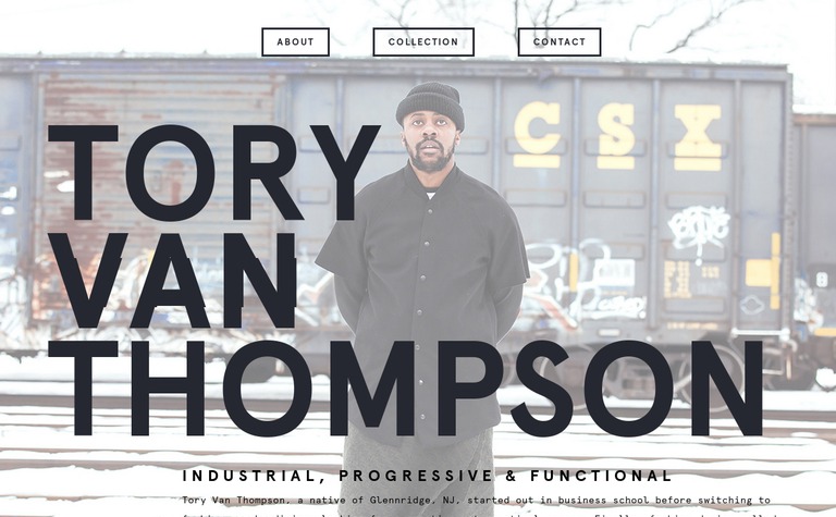 Web Design Inspiration - Tory Van Thompson