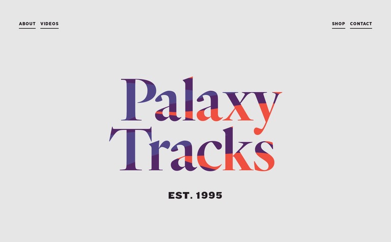 Web Design Inspiration - Palaxy Tracks