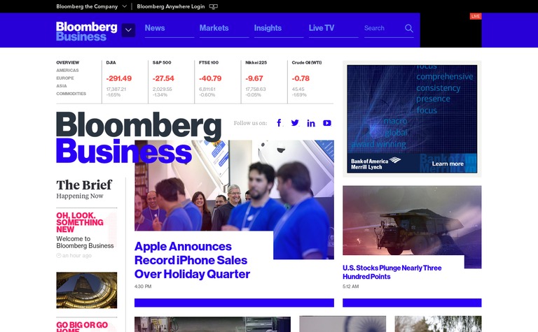 Web Design Inspiration - Bloomberg