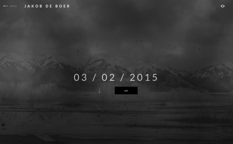 Web Design Inspiration - Jakob de Boer