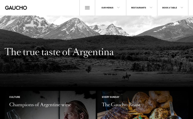 Web Design Inspiration - Gaucho