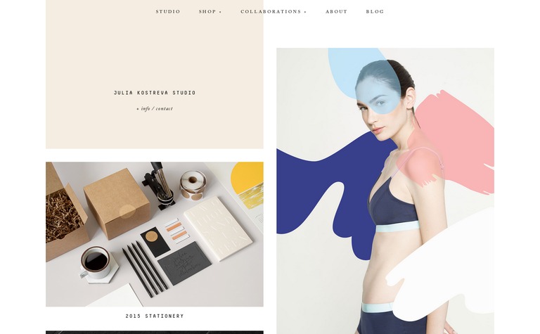 Web Design Inspiration - Julia Kostreva
