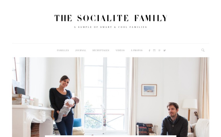 Web Design Inspiration - The Socialite Family