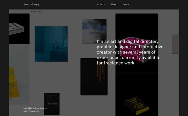 Web Design Inspiration - Johan Holmberg